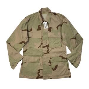 US Army Jacket Mens S Small Regular Desert Camo Combat Military BDU Utility Coat